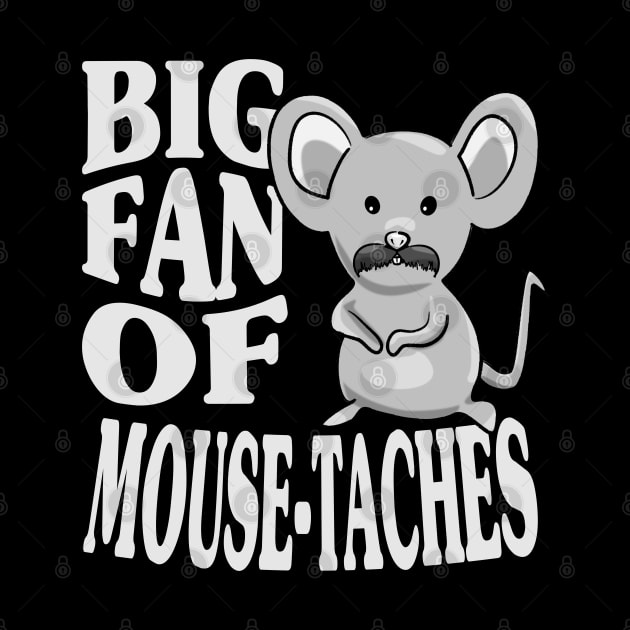 Funny Mouse With Moustache by Scrabbly Doodles