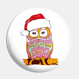 Christmas Owl Pin