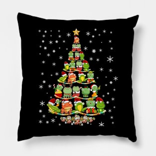 Cute Frog Christmas Tree gift decor Xmas tree Pillow