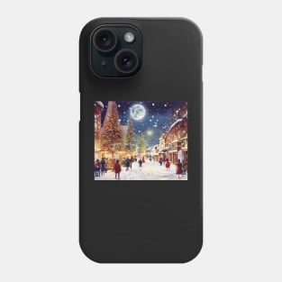 Christmas in old town London - Scene 9 Phone Case