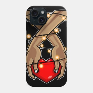 Holding Heart Valentines Shirt For Boys & Girls Phone Case