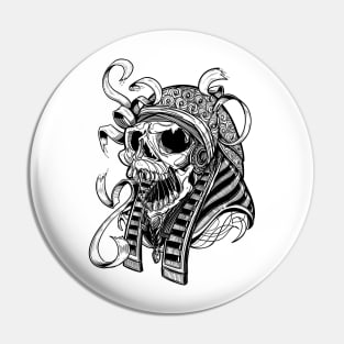 Ancient Mummy Skull Pin