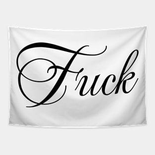 Fuck Text Design Tapestry