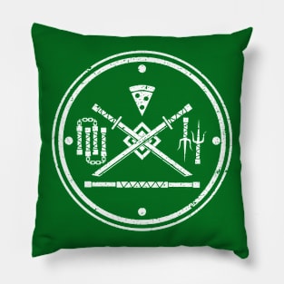 TMNT Weapons Emblem Pillow