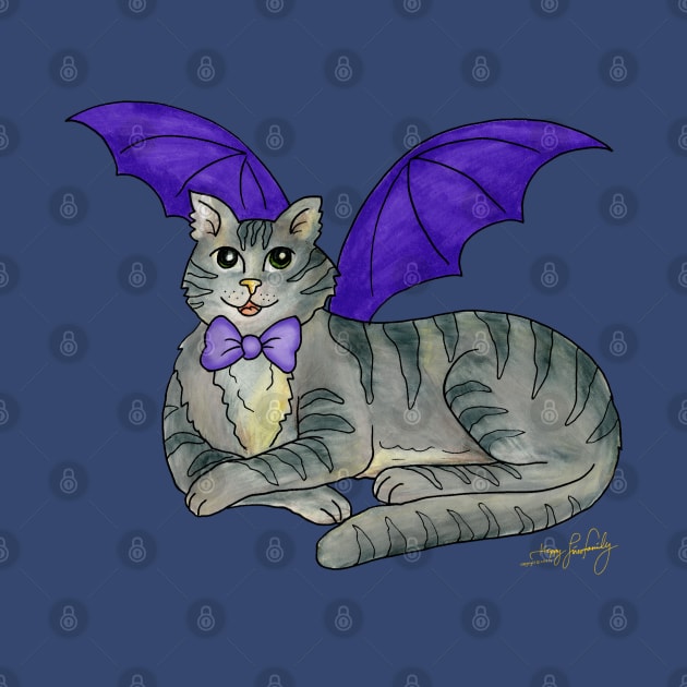 Halloween Bat-Cat by Happy Lines Family