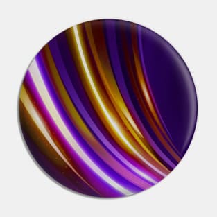 Strips Abstract Digital Art Golden Purple Pin