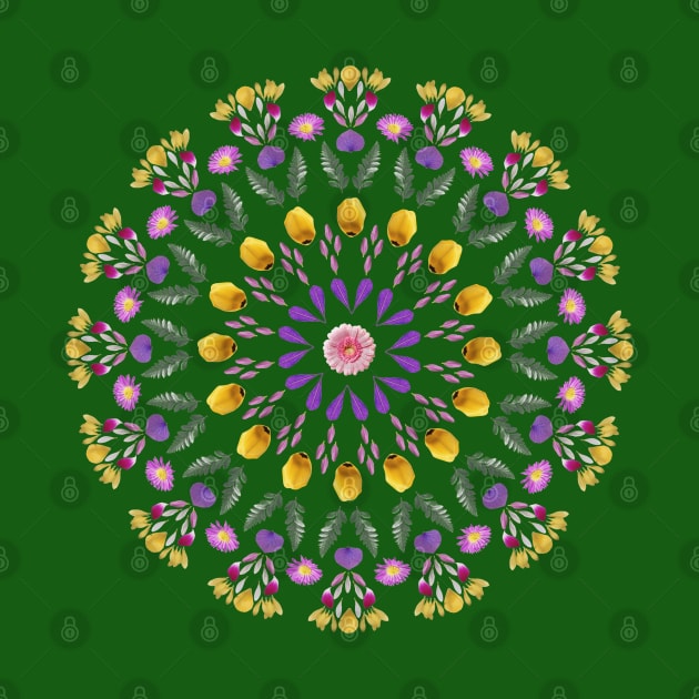 Floral mandala by mkbl