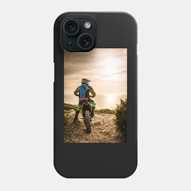 Enduro bike rider Phone Case by homydesign