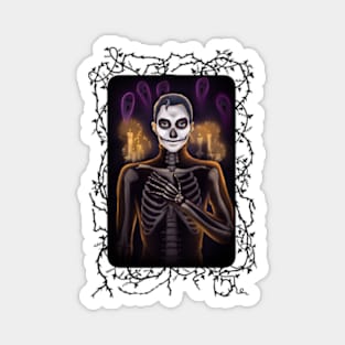 Halloween 2020 Skeleton Zach Toledo Vespiary Magnet