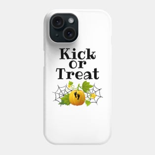 Kick or treat Halloween Pregnancy Phone Case