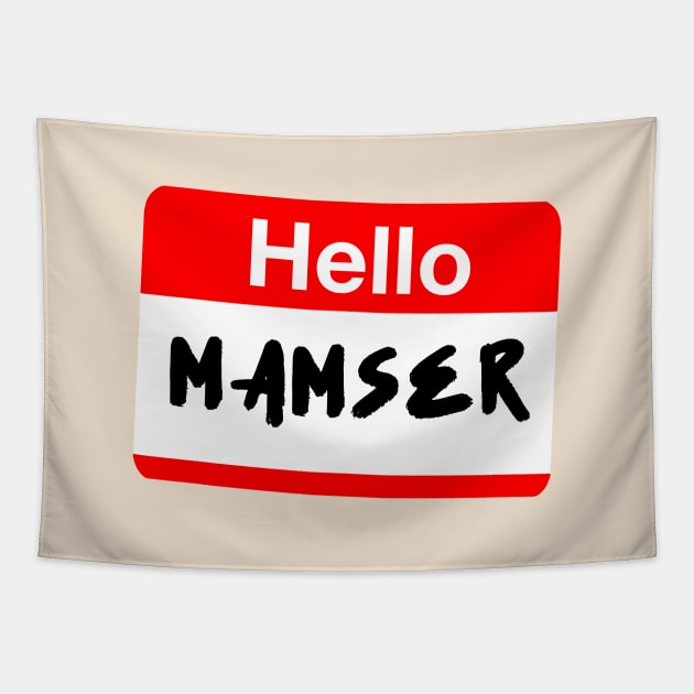 HELLO MAMSER FUNNY PINOY POCKET DESIGN Tapestry by Aydapadi Studio