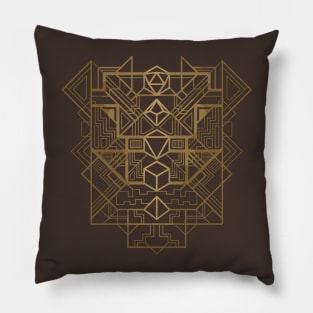 Dice deco gold Pillow