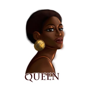 Afro Queen Afrocentric Black Pride Beauty T-Shirt