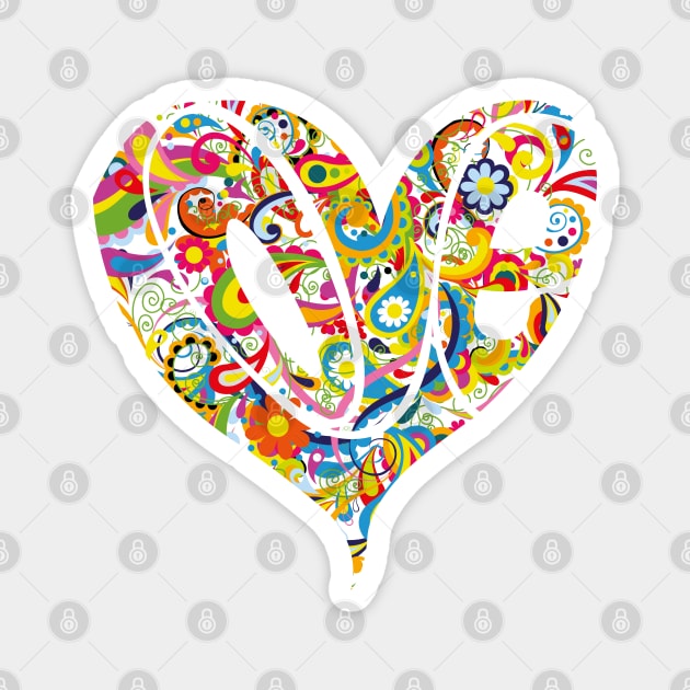 Psychedelic Love Magnet by axemangraphics