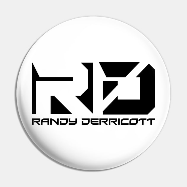 Randy Derricott Logo (Black) Pin by Randy Derricott Merch