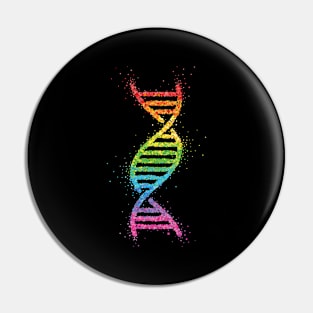 LGBTQ Community Rainbow Gay Pride DNA Strang Pin