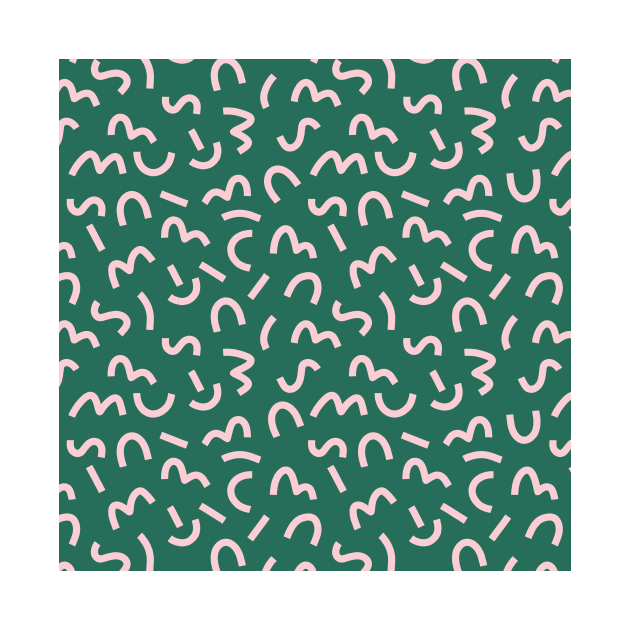 Funky Repeat Green by Charly Clements