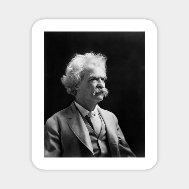 Mark Twain, US author (C026/5087) Magnet by SciencePhoto