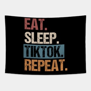 Eat Sleep Tiktok Repeat Tapestry