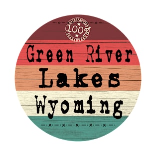 Green River Lakes Wyoming retro T-Shirt