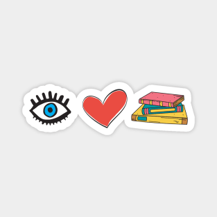 I Love Books Magnet