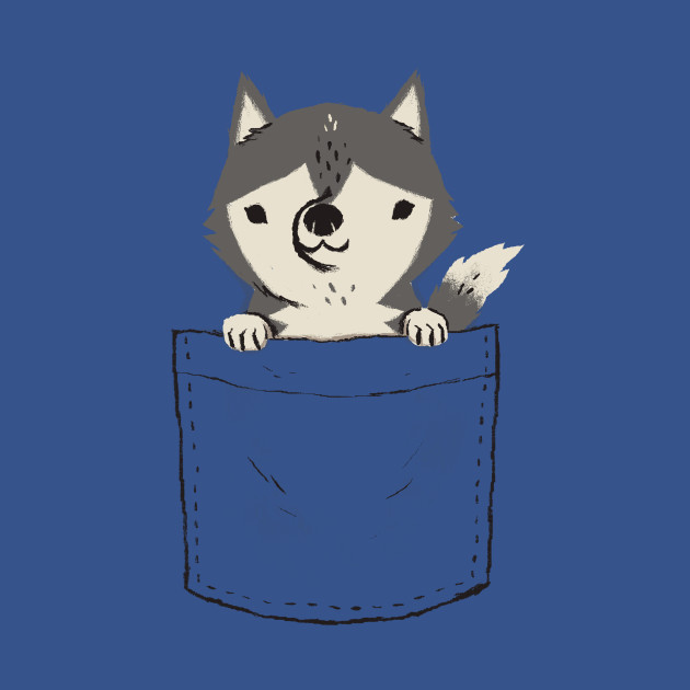 Discover pocket husky - Siberian Husky - T-Shirt