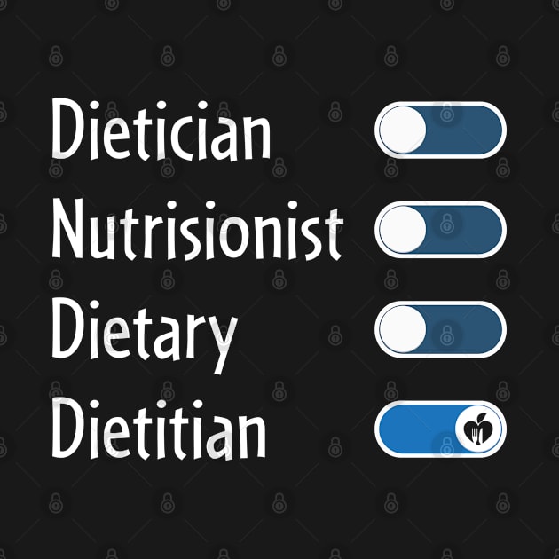 Dietitian Spelling Funny Dietitian by White Martian