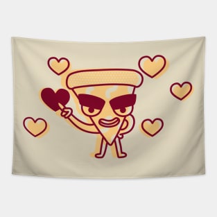 pizza lover hearts cartoon Tapestry