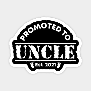 Vintage Promoted to uncle 2021 new uncle gift Magnet