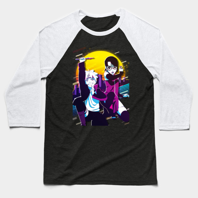 Boruto Uzumaki And Sarada Uchiha Boruto Baseball T Shirt Teepublic De