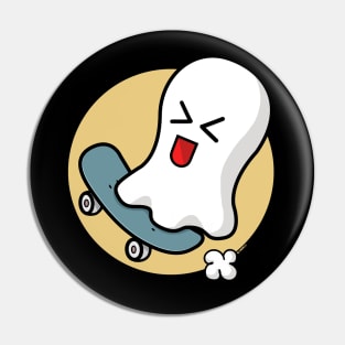 Skateboarding Ghost Pin