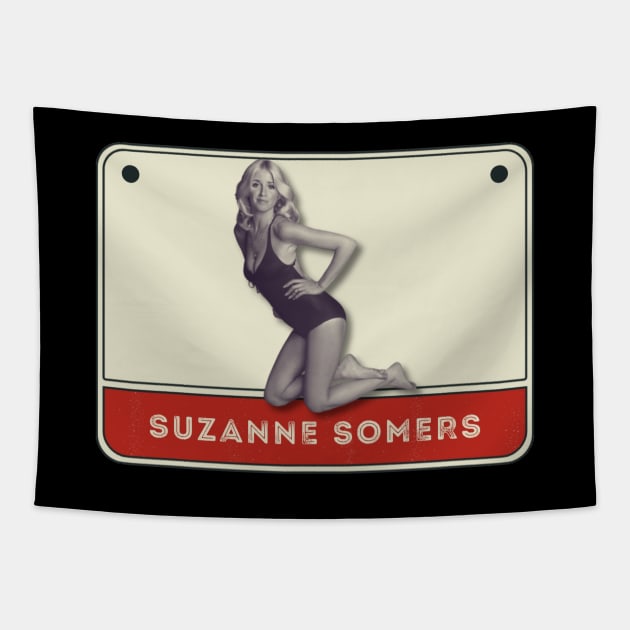 suzanne somers//original vintage fan art Tapestry by DetikWaktu