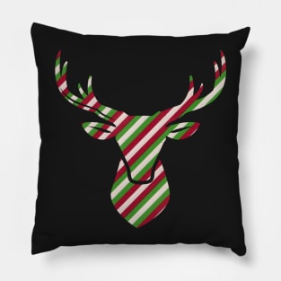 Reindeer Stripes Pillow