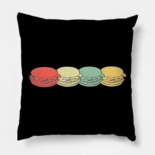 burger  gift ideas Pillow by othmane4