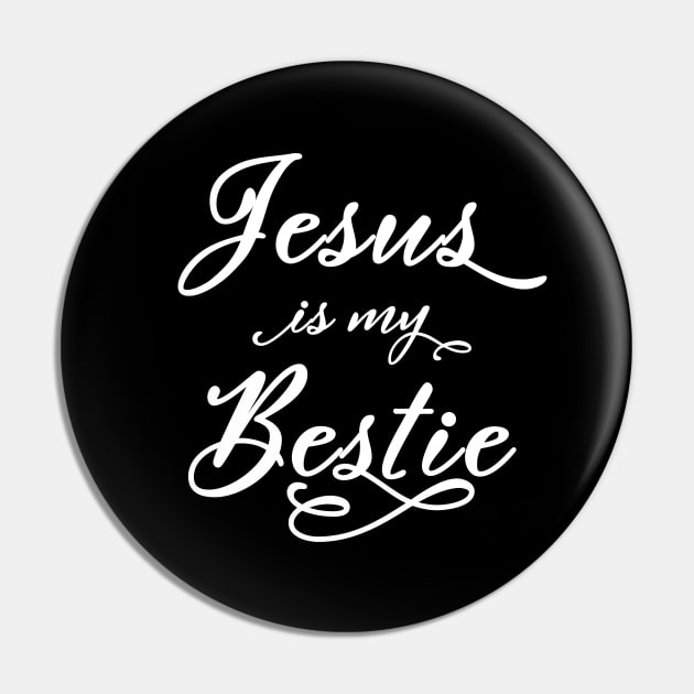 Jesus is my bestie in cute typography Pin by Brasilia Catholic