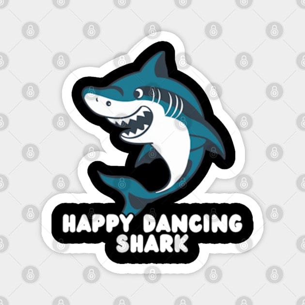 Happy Dancing Shark Magnet by Estrella Design