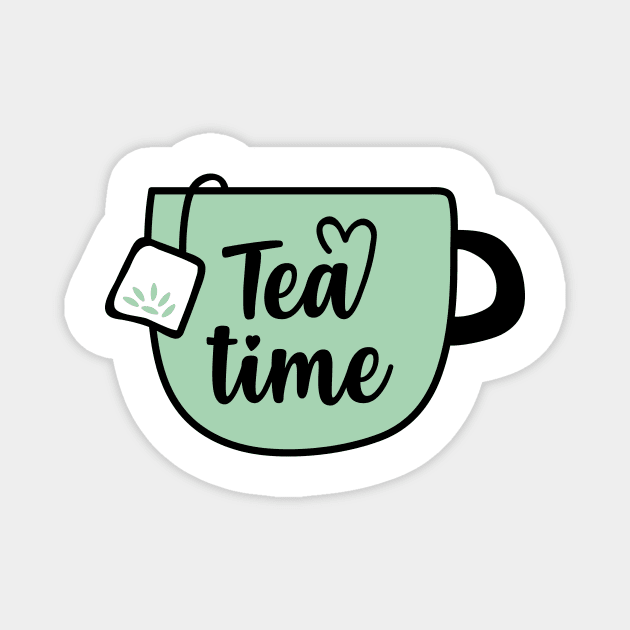 Tea time Magnet by Peazyy