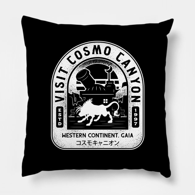 Visit Cosmo Canyon Crest Pillow by Lagelantee