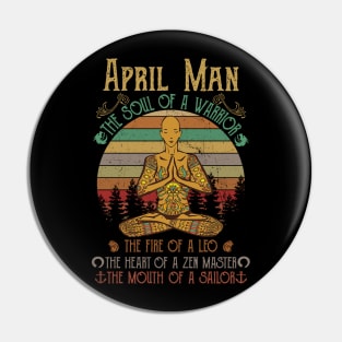 Yoga April Man Pin