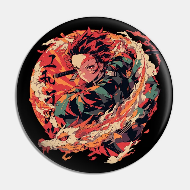 tanjiro Pin by boxermaniac