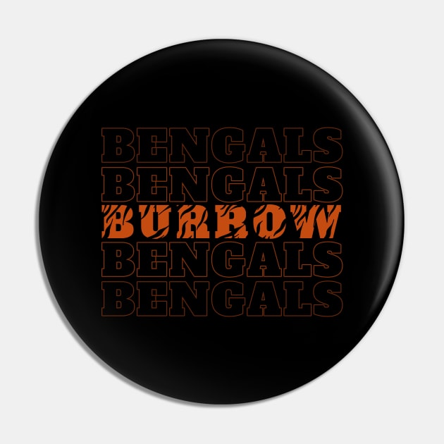 bengals - burrow Pin by Thermul Bidean