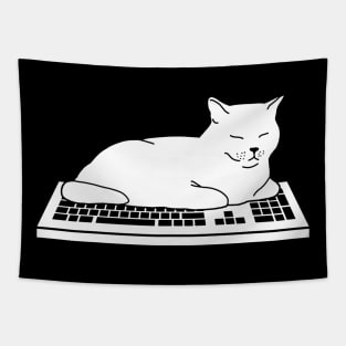 No Work Cat Tapestry