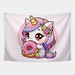 Unicorn donut Tapestry