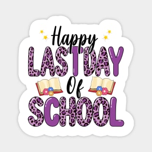 Happy Last Day Of School Leopard Teacher End Of School Year Magnet