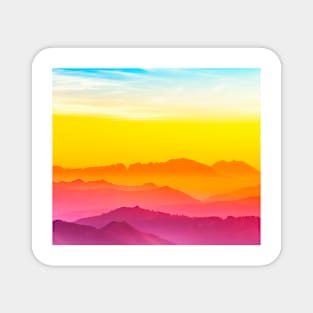 Color Mountains Magnet