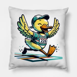 Marathon Duck: Quack the Track Pillow