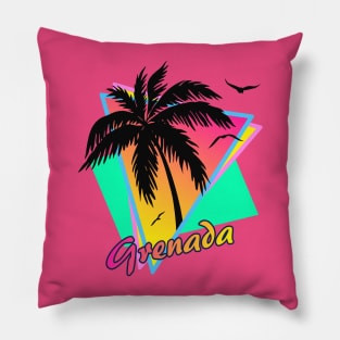 Grenada Cool 80s Sunset Pillow