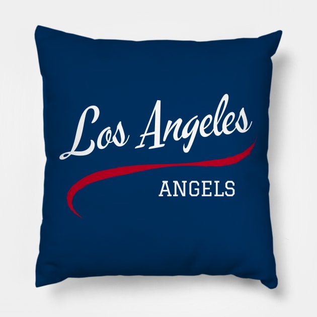 Angels Retro Pillow by CityTeeDesigns