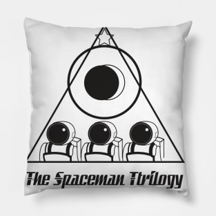 The Spaceman Trilogy Title And Logo Pillow