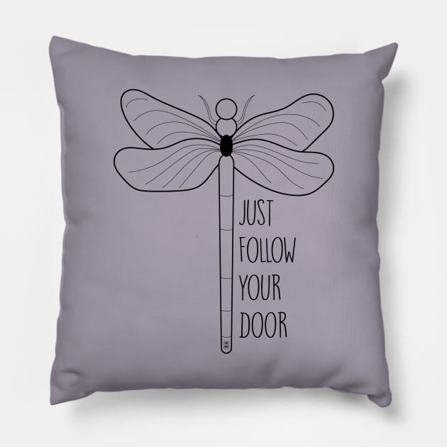 Follow your door Pillow by Gabi Veiga